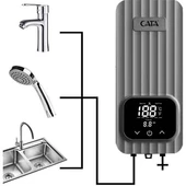 Cata Ct-6010 5500W Akıllı Dijital Şofben thumbnail 2