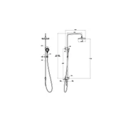 Artema Base Square 200 Duş Kolonu Krom A45911 thumbnail 2
