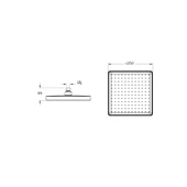 Artema Core Square Duş Başlığı 1F 250mm Krom A45913 thumbnail 2