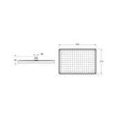 VitrA Prime Square Duş Başlığı 1F 400mm Krom A45921 thumbnail 2