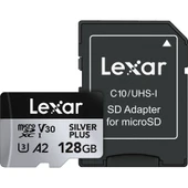 Lexar 128GB Professional SILVER PLUS micro SD Hafıza Kartı thumbnail 1