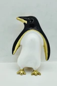 Sevimli Penguen Figürlü Gold Detaylı Broş thumbnail 5
