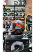 LS2 STORM 2 RACER MAT TITANIUM-NEON TURUNCU KASK thumbnail 2