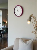 36 Cm Pembe Standart Duvar Saati thumbnail 3