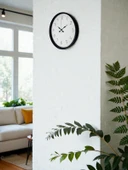 36 Cm Siyah Dekoratif Duvar Saati thumbnail 3