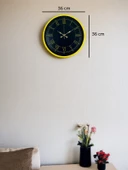 36 Cm Standart Sarı Duvar Saati thumbnail 5