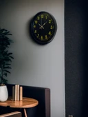 36 Cm Siyah Standart Duvar Saati thumbnail 3