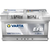 VARTA E46 12V 75 AH  EFB AKÜ thumbnail 1