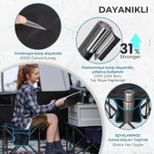 Fundango Cozy Stool Plus Ultra Konforlu Destekli Katlanır Tabure Black thumbnail 4