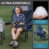 Fundango Cozy Stool Plus Ultra Konforlu Destekli Katlanır Tabure Black thumbnail 3