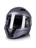LS2 Rapıd 2 Mat Tıtanıum Full Face Motosiklet Kaskı thumbnail 2