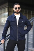 Cep Kapaklı Basic Keten Ceket thumbnail 3