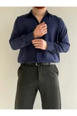 Relaxed Fit Hafif Rahat Modal Kumaş Gömlek thumbnail 10