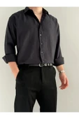Relaxed Fit Hafif Rahat Modal Kumaş Gömlek thumbnail 1