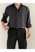 Relaxed Fit Hafif Rahat Modal Kumaş Gömlek thumbnail 3
