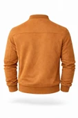 Premium Slim Fit Bomber Kolej Deri Ceket thumbnail 11