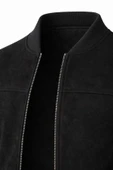 Premium Slim Fit Bomber Kolej Deri Ceket thumbnail 6