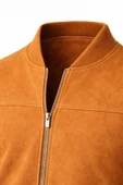 Premium Slim Fit Bomber Kolej Deri Ceket thumbnail 10