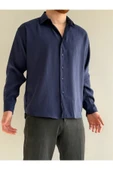 Relaxed Fit Hafif Rahat Modal Kumaş Gömlek thumbnail 7