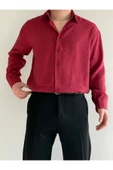 Relaxed Fit Hafif Rahat Modal Kumaş Gömlek thumbnail 12