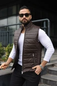 Basic Slim Fit Deri Yelek thumbnail 5