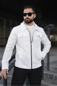 Cep Kapaklı Basic Keten Ceket thumbnail 10