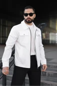 Cep Kapaklı Basic Keten Ceket thumbnail 8