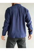 Relaxed Fit Hafif Rahat Modal Kumaş Gömlek thumbnail 9