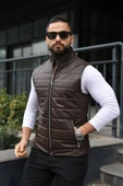Basic Slim Fit Deri Yelek thumbnail 7