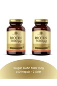 Solgar Biotin 5000 Mcg 100 Kapsül 2 Adet thumbnail 1