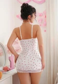 Beleng 1105 Kalpli Güpürlü Gecelik thumbnail 2