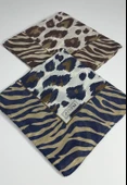 İndia Leopar Desen 2'li  Eşarp -6294 thumbnail 7