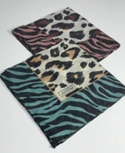 İndia Leopar Desen 2'li Sorti  Eşarp -6294 thumbnail 2