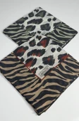İndia Leopar Desen 2'li  Eşarp -6294 thumbnail 10
