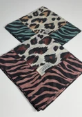 İndia Leopar Desen 2'li Sorti  Eşarp -6294 thumbnail 3