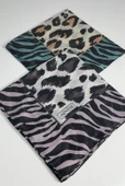 İndia Leopar Desen 2'li  Eşarp -6294 thumbnail 3