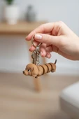 Sevimli Köpek Figürlü Hareketli Anahtarlık thumbnail 1