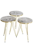 Zigon Sehpa Gold Ceviz Tel thumbnail 8
