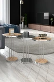 Zigon Sehpa Terra 3 Lü Set Traverten thumbnail 8
