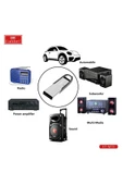 Fuchsia Earldom M73 Bluetooth 5.0 Usb Aux Dönüştürücü - Gümüş thumbnail 11