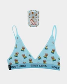 Cute Dog Desenli Kadın Bralet thumbnail 1