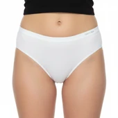 Premium Bambu Kadın Slip – 6’lı  Paket Beyaz thumbnail 2