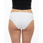 Premium Bambu Kadın Slip – 6’lı  Paket Beyaz thumbnail 4