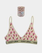 İce Cream Desenli  Kadın Bralet thumbnail 1
