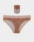 Leopard Desenli Kadın Slip Külot thumbnail 1