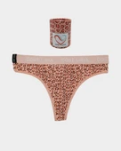 Leopard Desenli Kadın String Külot thumbnail 1