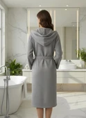 Waffle Unisex Pamuklu Pike Bornoz thumbnail 12