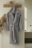 Waffle Unisex Pamuklu Pike Bornoz thumbnail 8