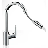 Hansgrohe Focus E2 Pull Out Tek Kollu Spiralli Mutfak Batarya Krom - 31815000 thumbnail 2