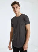 Erkek Oval Kesim (Longline) Basic T-Shirt thumbnail 5